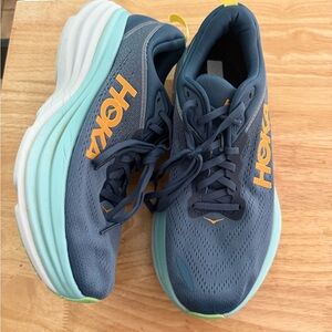 Hoka Blue and White Athletic Shoes for Performance